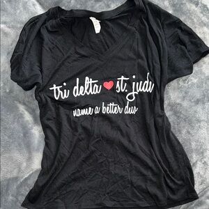 Tri Delta St Jude Black Top